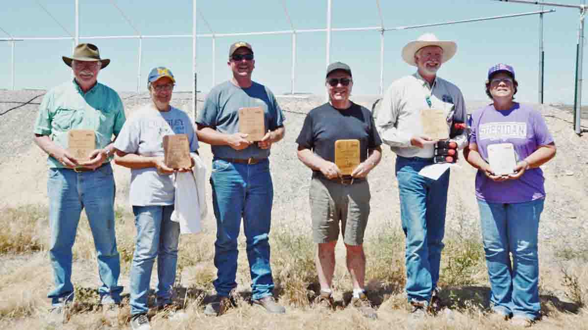 The picture with the 6 winners are listed from left to right Tom Outland, Cecile Wiechmann, Cody Smith, Jack Odor, Bryan Youngberg and Loyce Ellingrod.